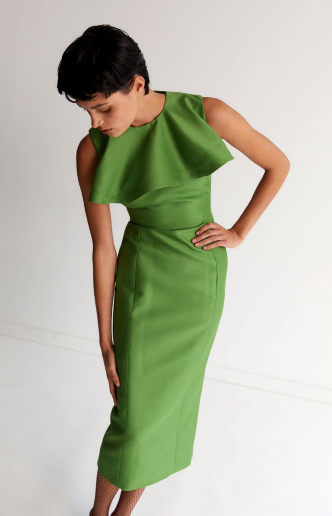 Green is an Amir Taghi mainstay and makes multiple appearances for fall.